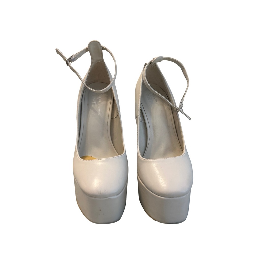 Call It Spring White Platform Shoes with Ankle Straps